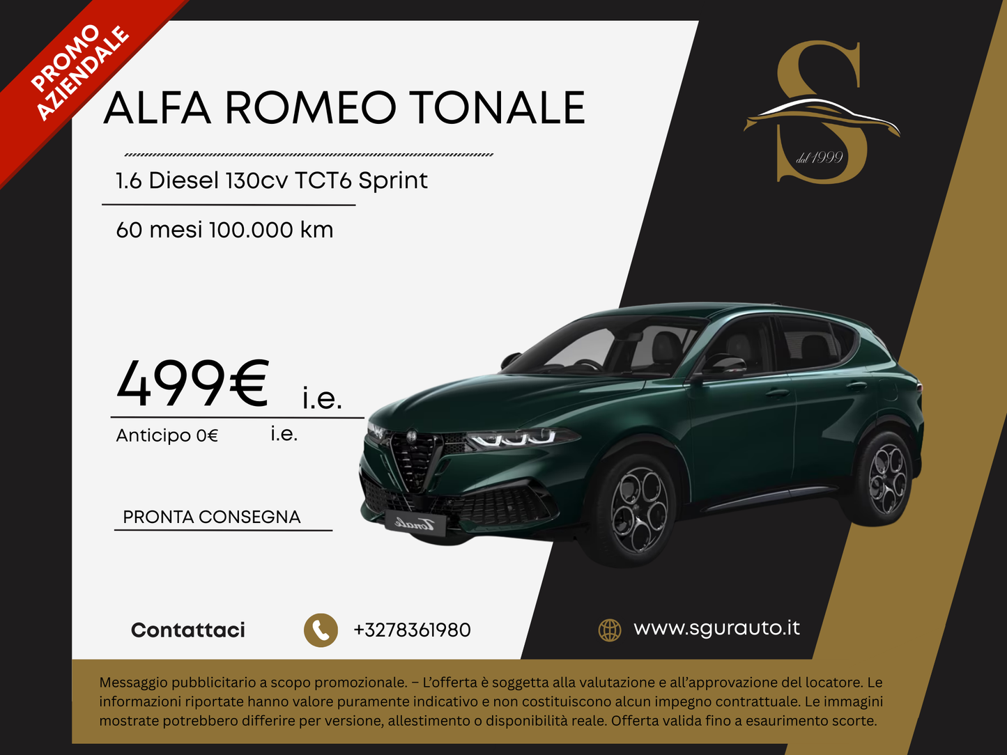 ALFA ROMEO TONALE 1.6 Diesel 130cv TCT6 Sprint