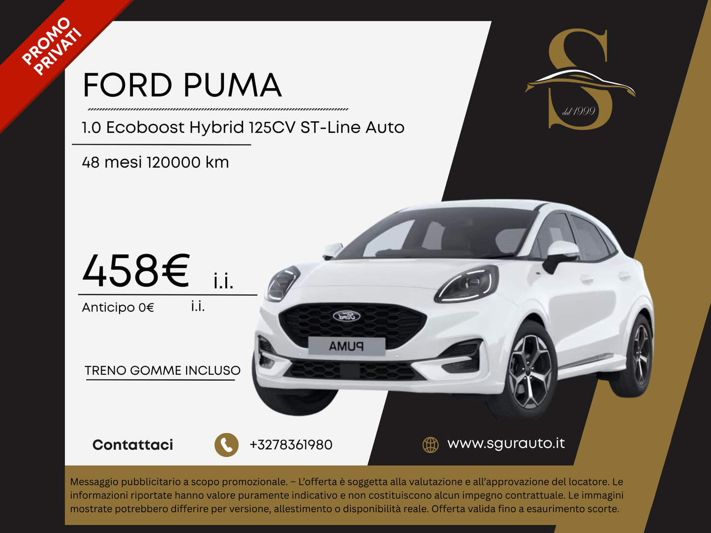 FORD PUMA 1.0 Ecoboost Hybrid 125CV ST-Line Auto