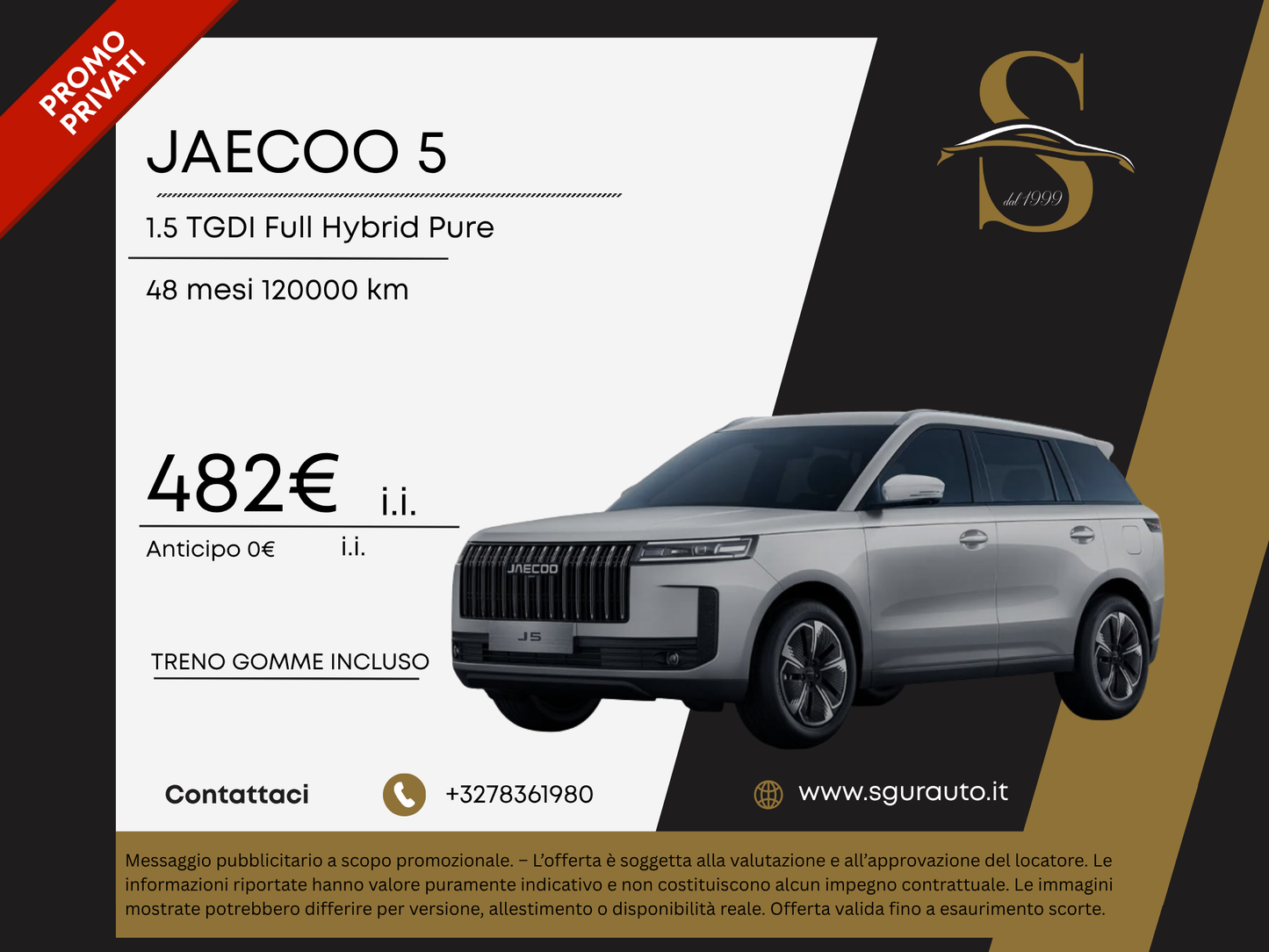 JAECOO 5 1.5 TGDI Full Hybrid Pure