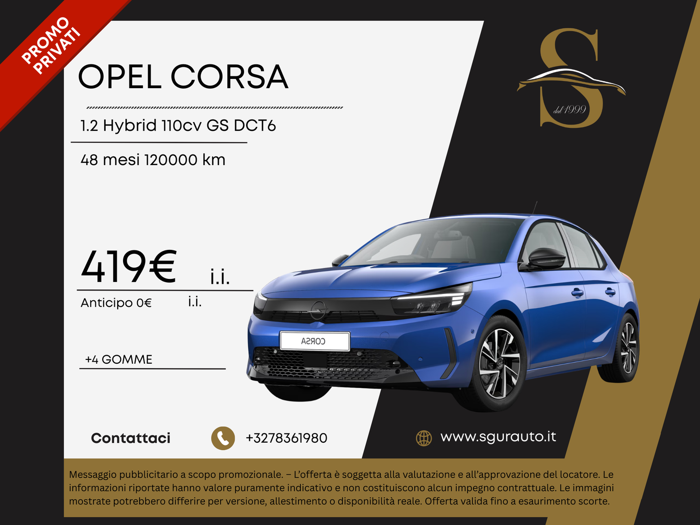 OPEL CORSA 1.2 Hybrid 110cv GS DCT6