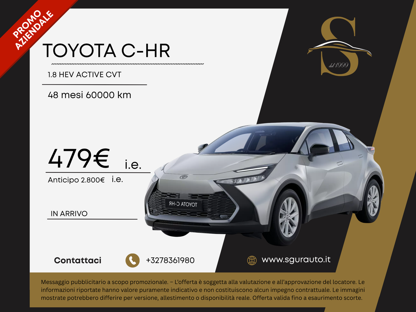 TOYOTA C-HR 1.8 HEV ACTIVE CVT