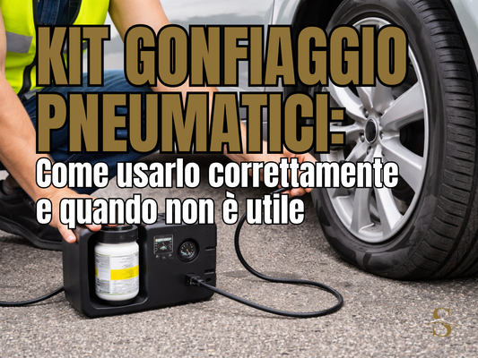 Kit gonfiaggio pneumatici: come usarlo correttamente e quando non è utile