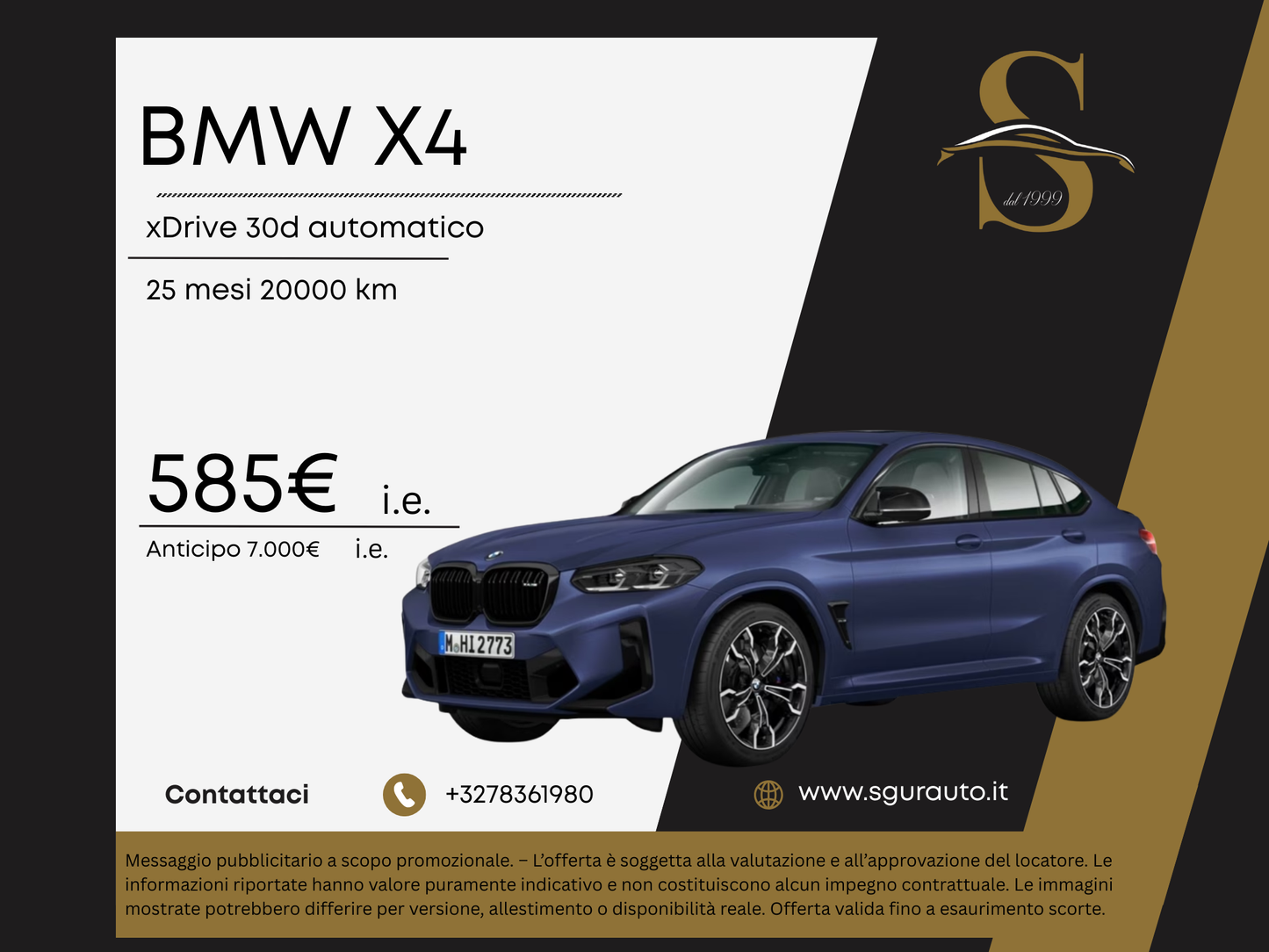 BMW X4 xDrive 30d automatico