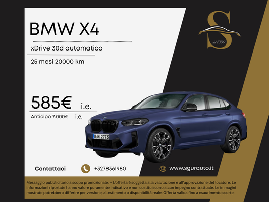 BMW X4 xDrive 30d automatico
