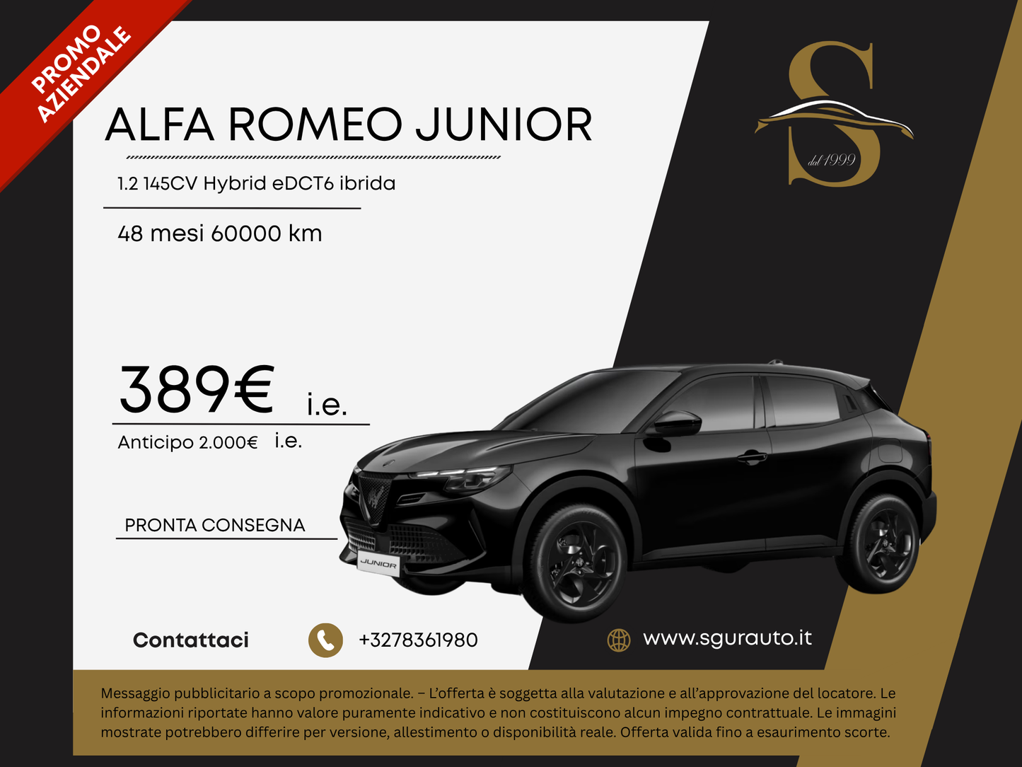 ALFA ROMEO JUNIOR 1.2 145CV Hybrid eDCT6 ibrida