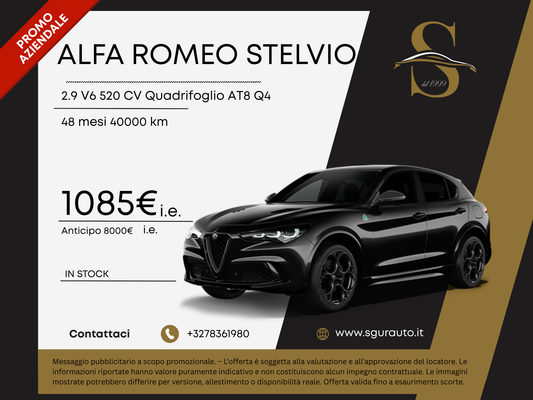 ALFA ROMEO STELVIO 2.9 V6 520 CV Quadrifoglio AT8 Q4