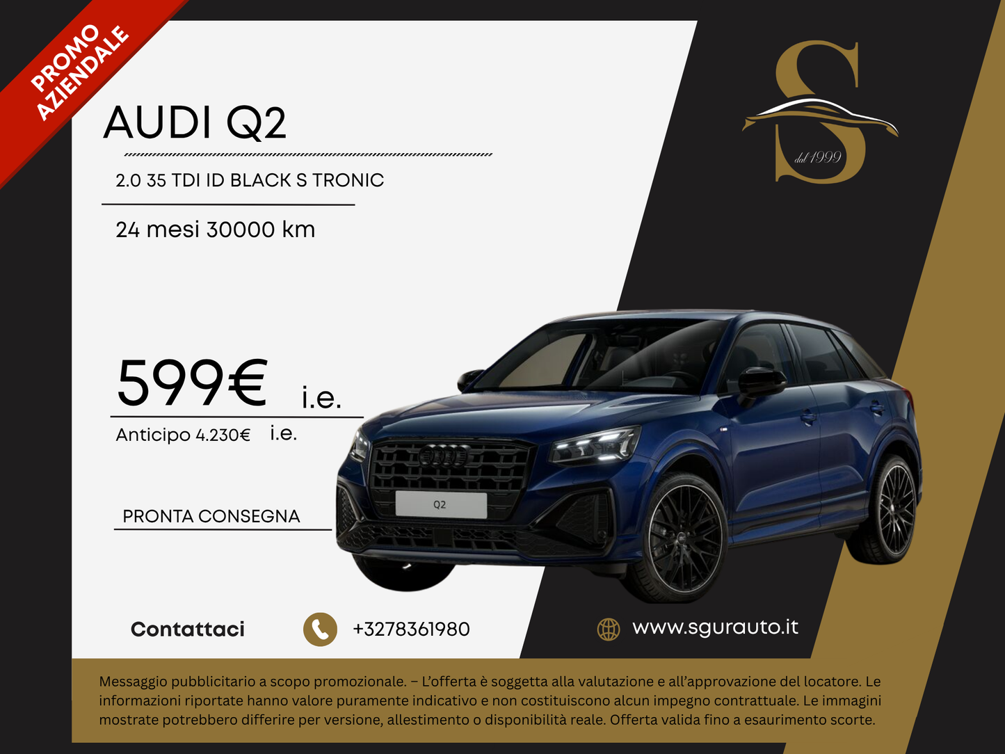 AUDI Q2 2.0 35 TDI ID BLACK S TRONIC