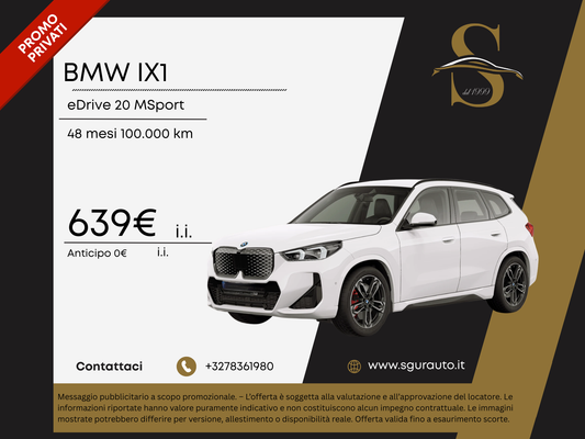 BMW IX1 eDrive 20 MSport