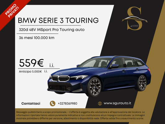 BMW SERIE 3 TOURING 320d 48V MSport Pro Touring auto