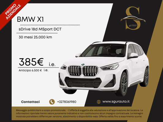 BMW X1 sDrive 18d MSport DCT