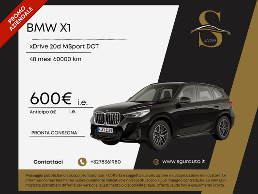 BMW X1 xDrive 20d MSport DCT