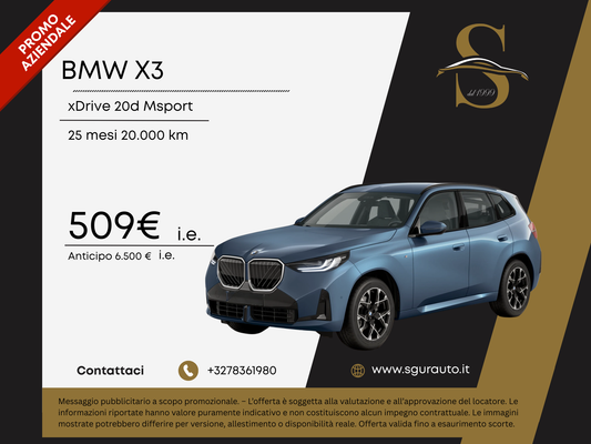 BMW X3 xDrive 20d Msport