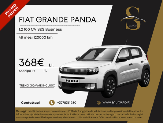 FIAT GRANDE PANDA 1.2 100 CV S&S Business