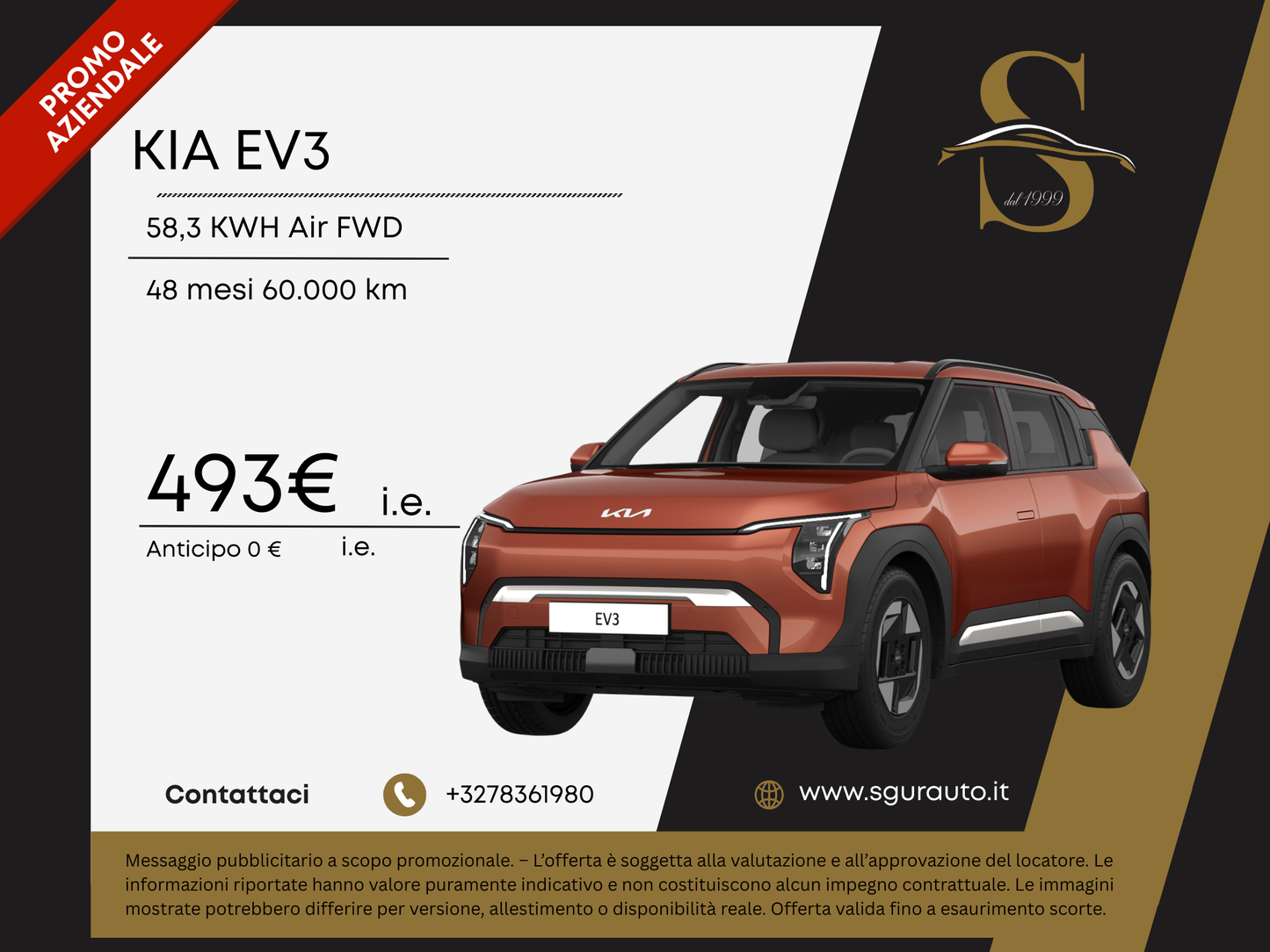 KIA EV3 58,3 KWH Air FWD