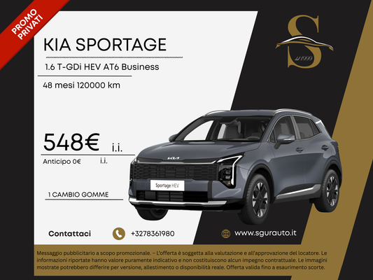 KIA SPORTAGE 1.6 T-GDi HEV AT6 Business