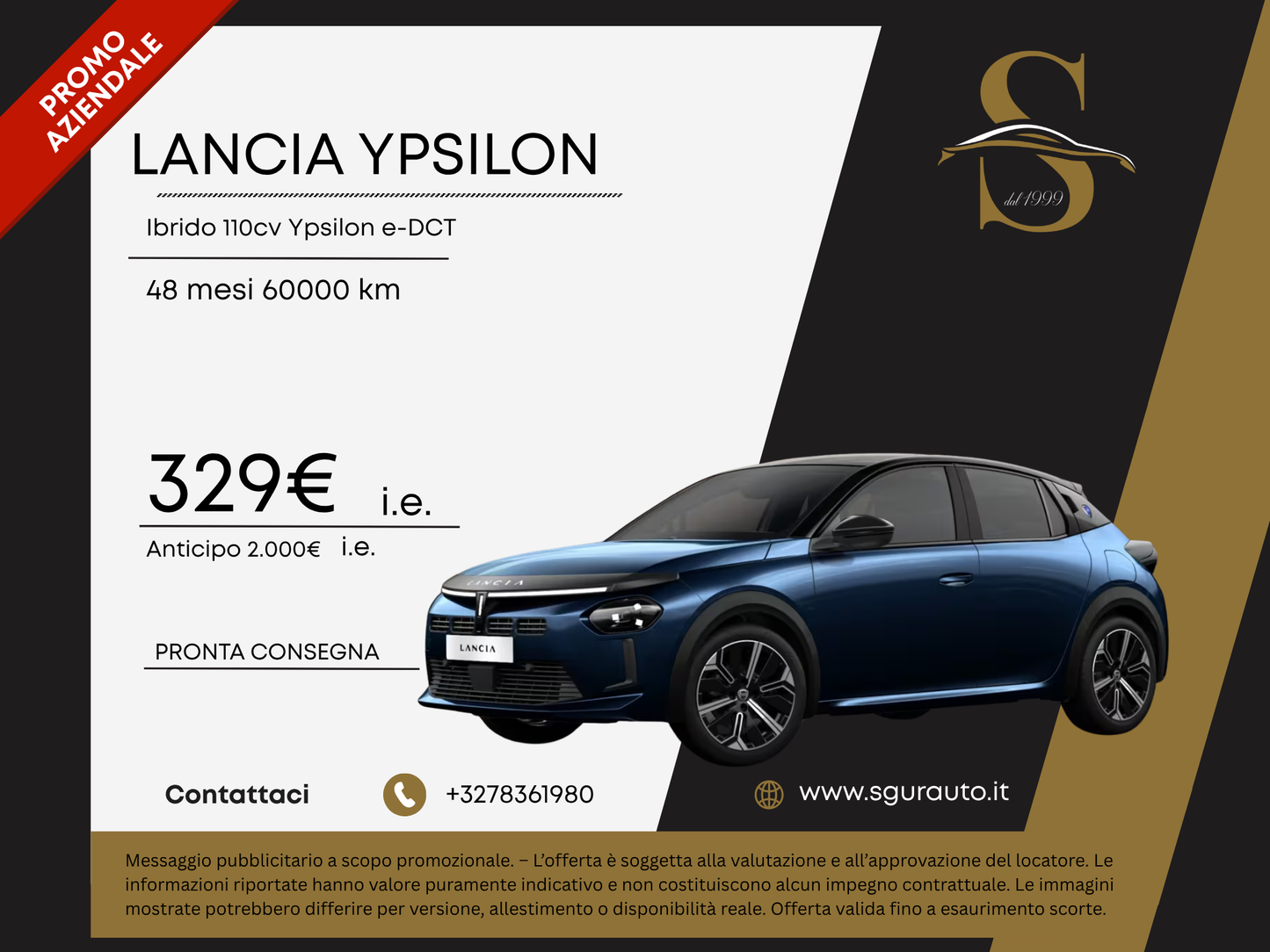 LANCIA YPSILON Ibrido 110cv Ypsilon e-DCT