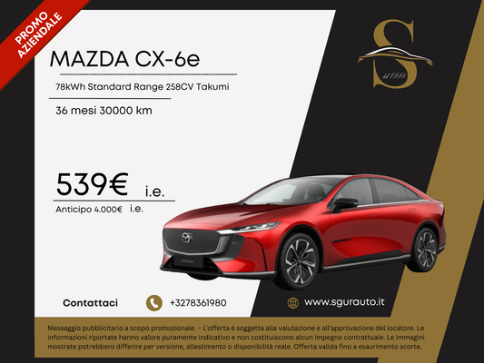 MAZDA CX-6e 78kWh Standard Range 258CV Takumi