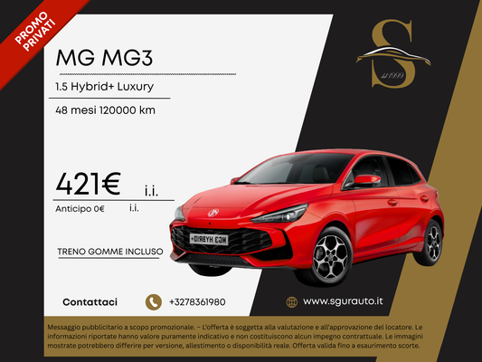 MG MG3 1.5 Hybrid+ Luxury