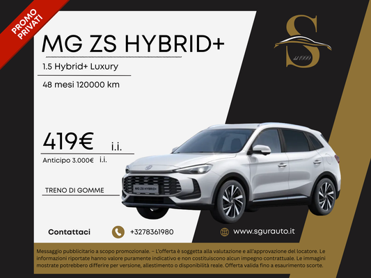 MG ZS HYBRID+ 1.5 Hybrid+ Luxury