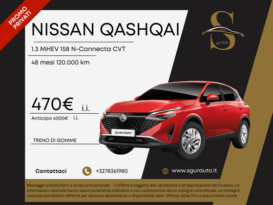 NISSAN QASHQAI 1.3 MHEV 158 N-Connecta CVT