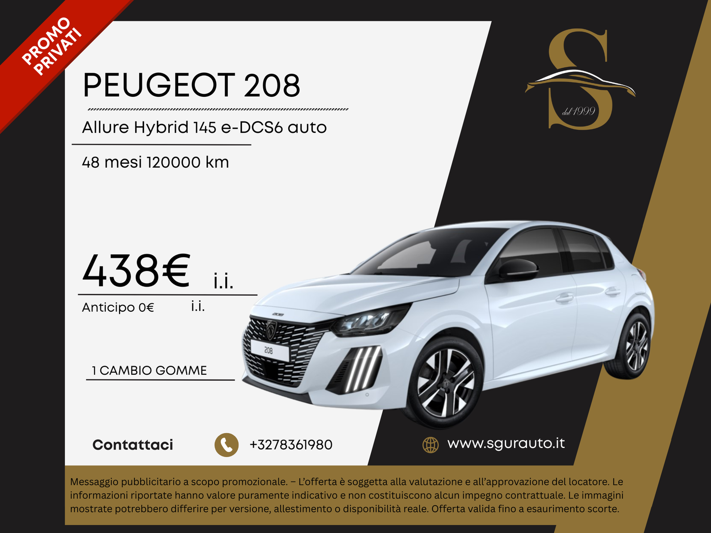 PEUGEOT 208 Allure Hybrid 145 e-DCS6 auto