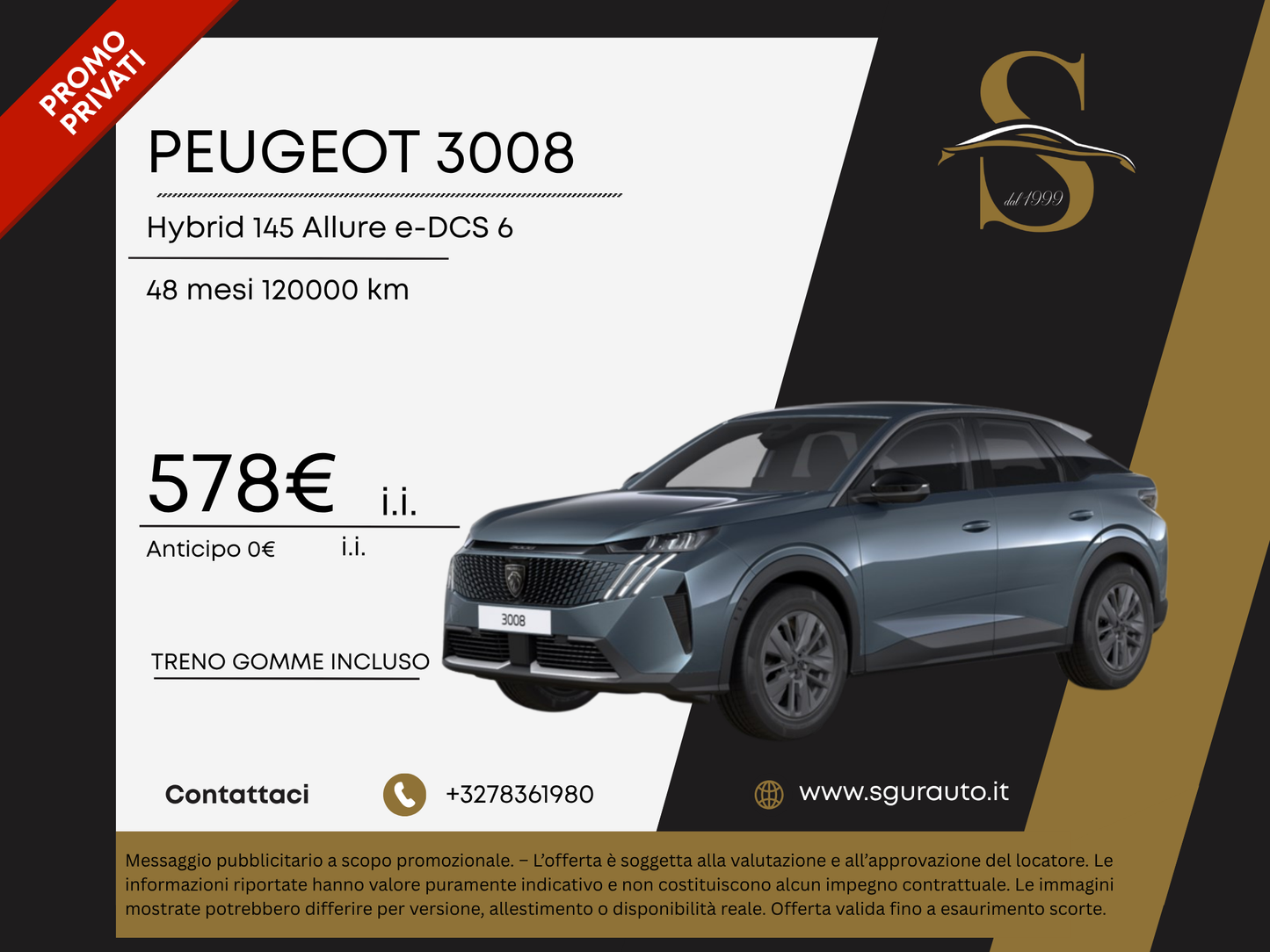 PEUGEOT 3008 Hybrid 145 e-DCS6 Allure