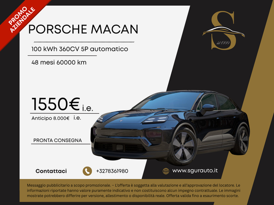 PORSCHE MACAN 100 kWh 360CV 5P automatico