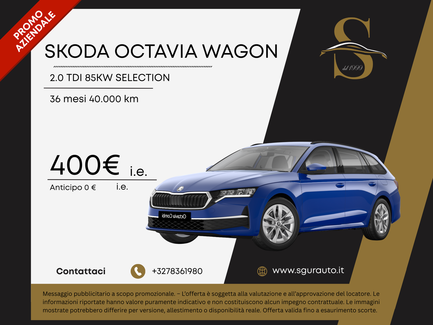 SKODA OCTAVIA WAGON 2.0 TDI 85KW SELECTION