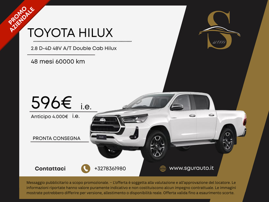 TOYOTA HILUX 2.8 D-4D 48V A/T Double Cab Hilux