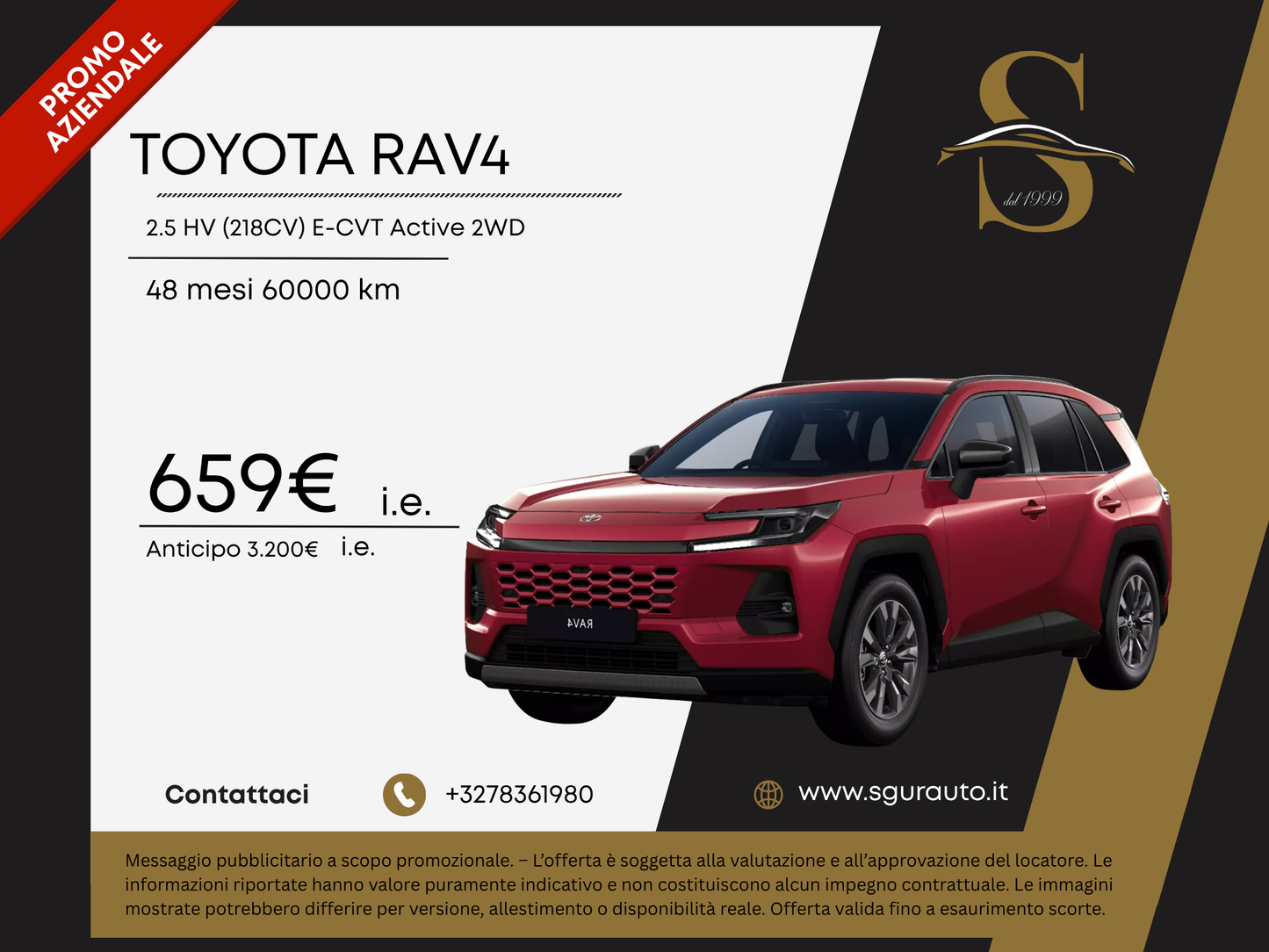 TOYOTA RAV4 2.5 HV (218CV) E-CVT Active 2WD