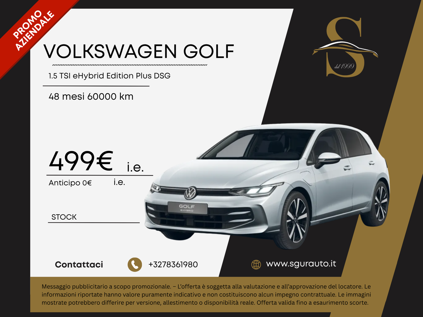 VOLKSWAGEN GOLF 1.5 TSI eHybrid Edition Plus DSG