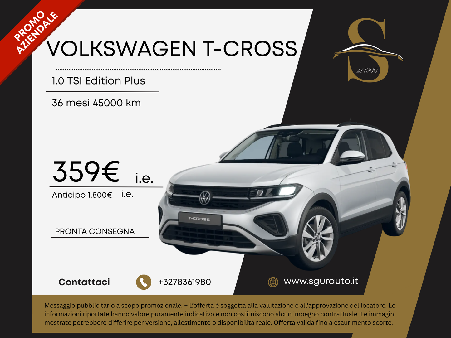 VOLKSWAGEN T-CROSS 1.0 TSI Edition Plus
