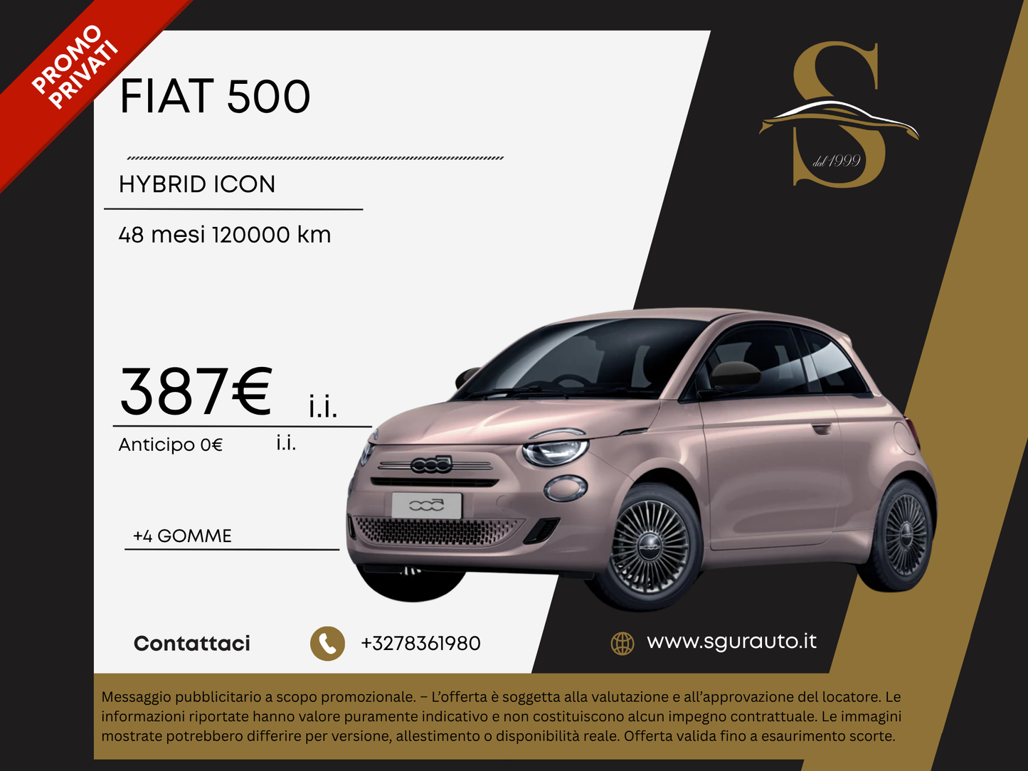 FIAT 500 HYBRID ICON