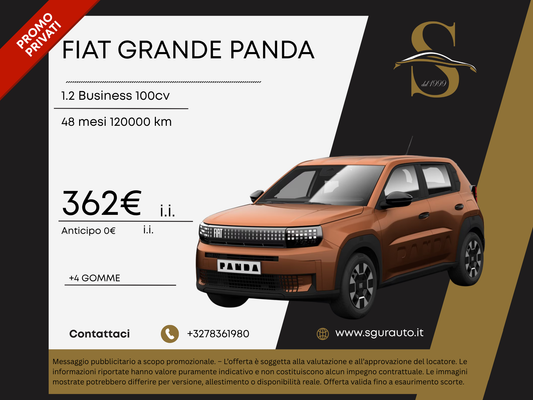 FIAT GRANDE PANDA 1.2 Business 100cv
