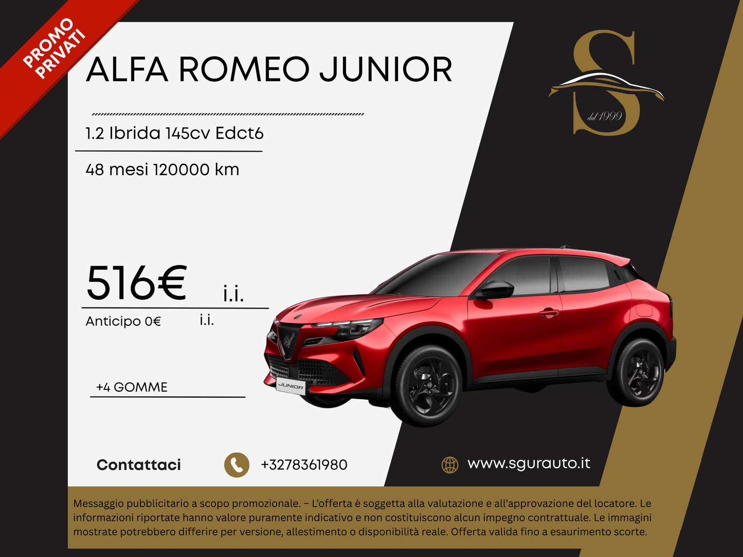 ALFA ROMEO JUNIOR 1.2 Ibrida 145cv Edct6