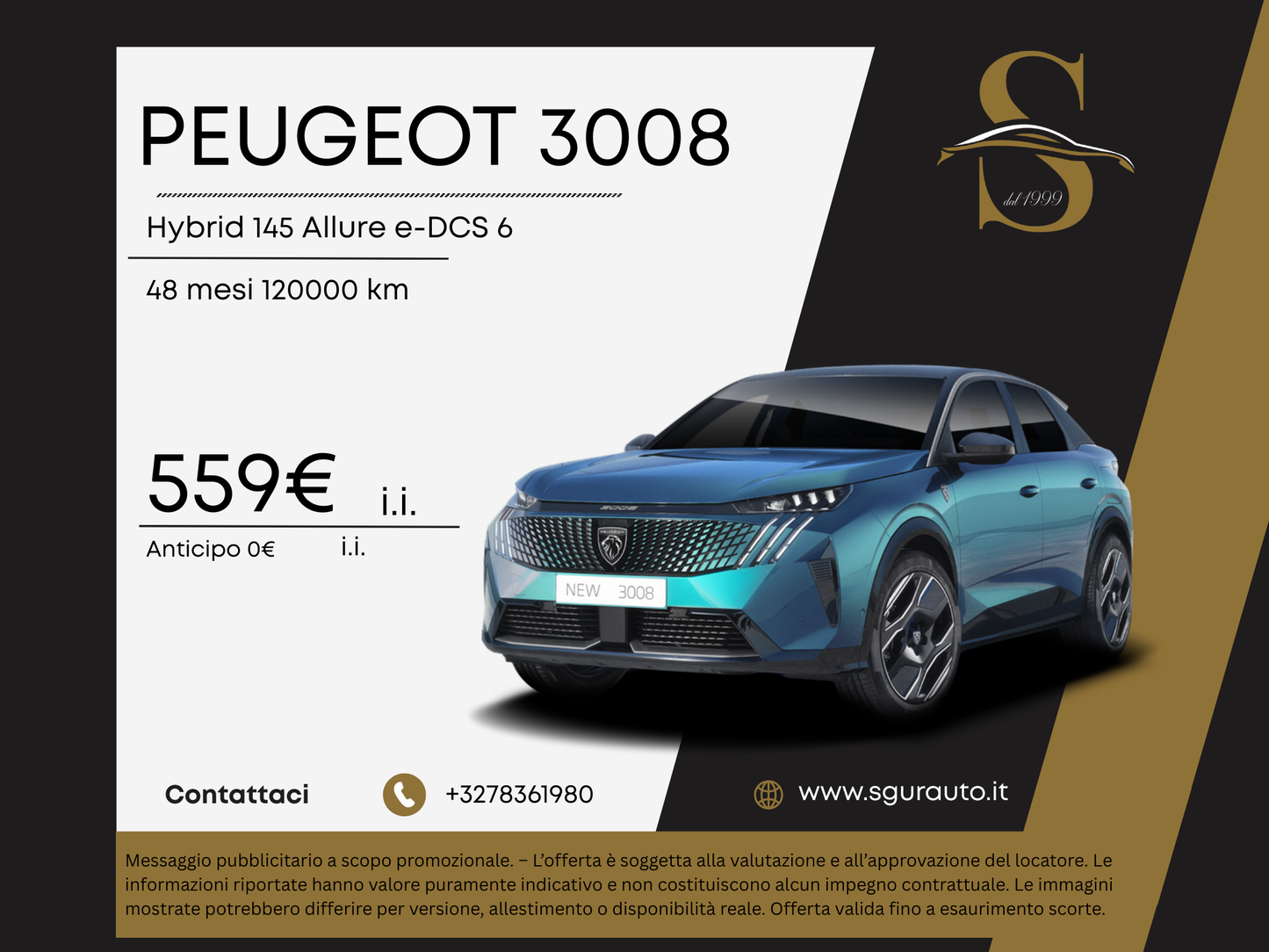 PEUGEOT 3008 Hybrid 145 Allure e-DCS 6