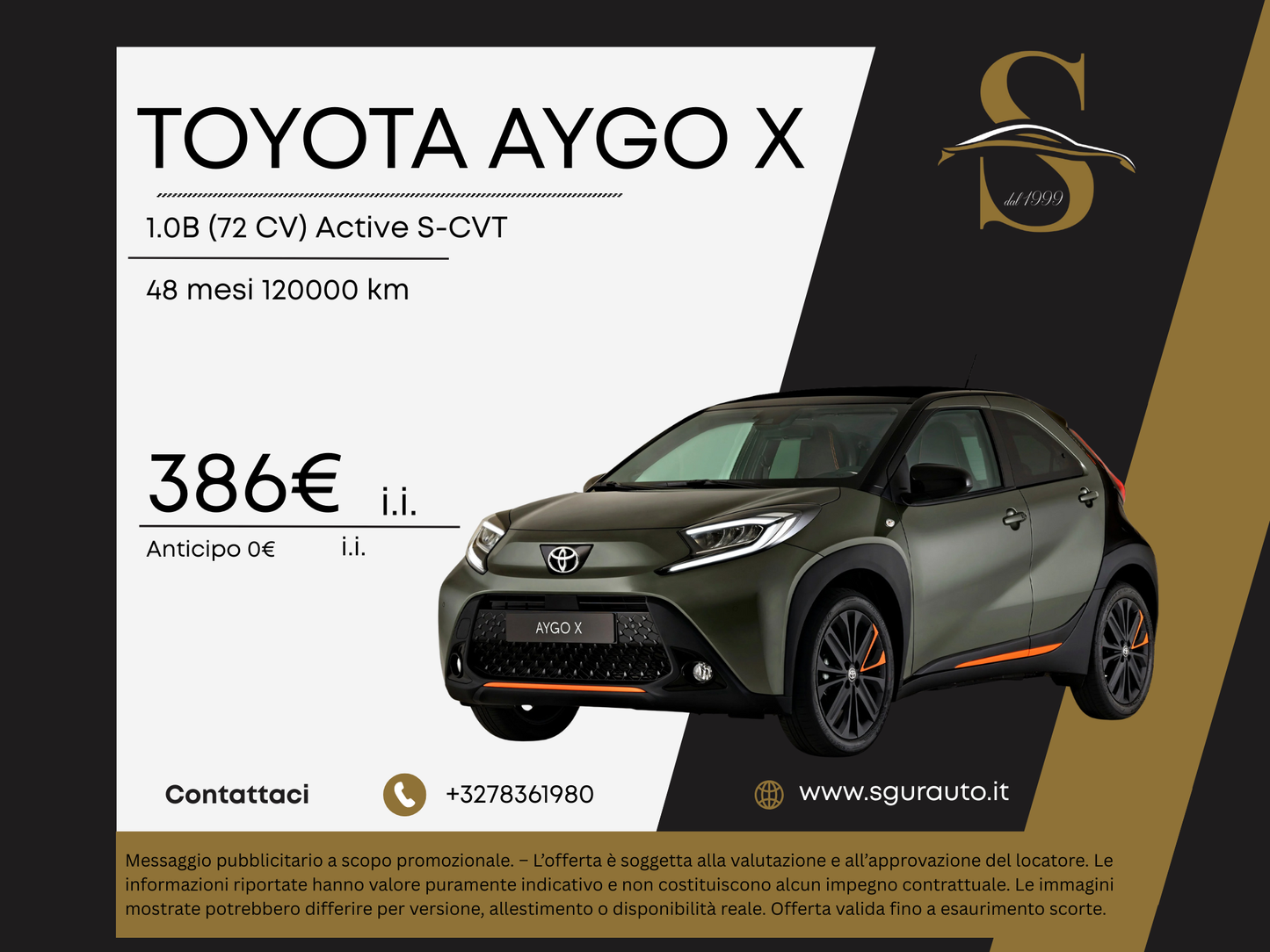 TOYOTA AYGO X 1.0B 72CV Active S-CVT