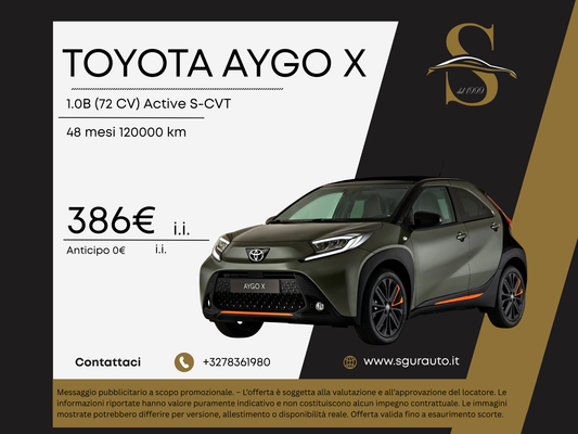 TOYOTA AYGO X 1.0B 72CV Active S-CVT